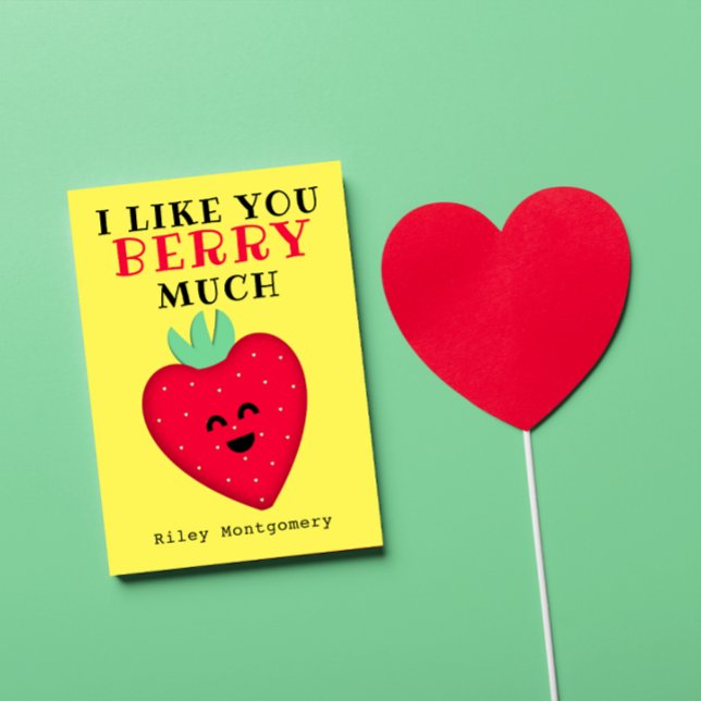 Erdbeerherz wie Sie Berry Much Valentine (Von Creator hochgeladen)