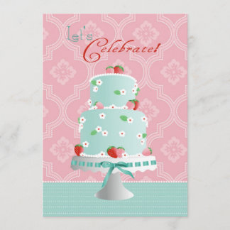 Erdbeerkuchen Geburtstag Einladung