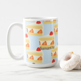 Erdbeerkuchen Kaffeetasse