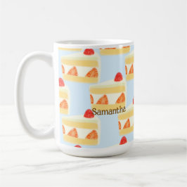 Erdbeerkuchen Kaffeetasse