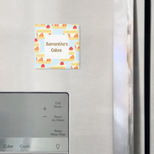 Erdbeerkuchen Magnet