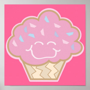 Erdbeerkuchen Poster