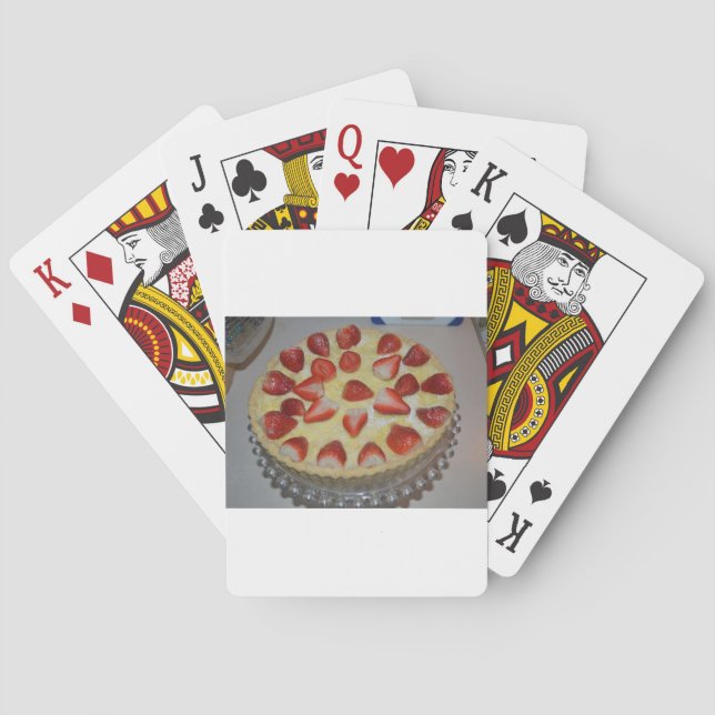 Erdbeerkuchen Spielkarten (Rückseite)
