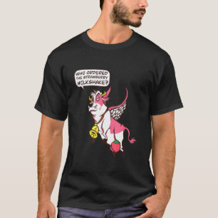 Erdbeerkuh fliegen I Strawberry Milkshake I Ani T-Shirt