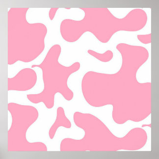 Erdbeerkuh | lustige Kuh-Leinwand Poster