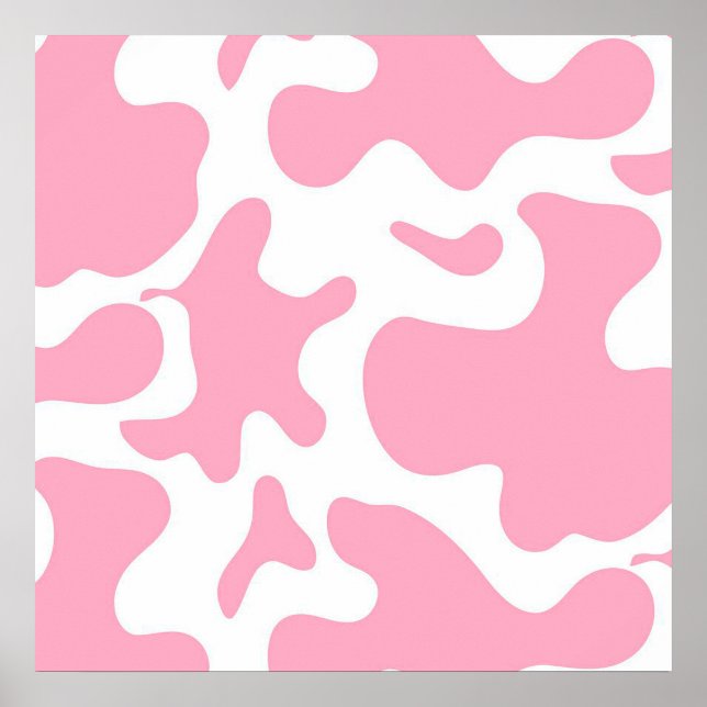 Erdbeerkuh | lustige Kuh-Leinwand Poster (Vorne)