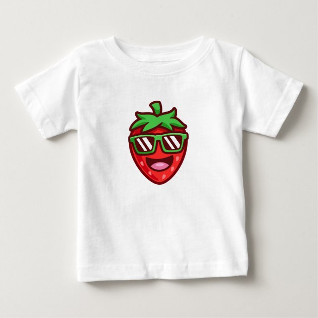 Erdbeerlächeln Baby T-shirt (Vorderseite)