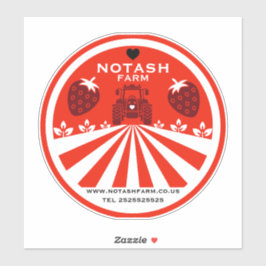 Erdbeerladen Aufkleber