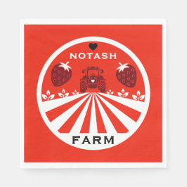 Erdbeerladen Serviette