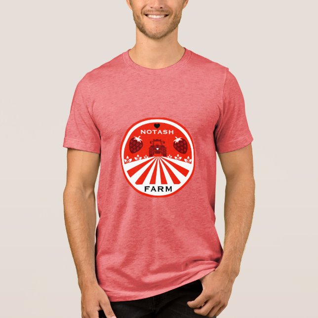Erdbeerladen Tri-Blend Shirt (Vorderseite)