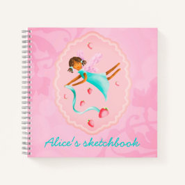 Erdbeermärchen personalisiert notizbuch