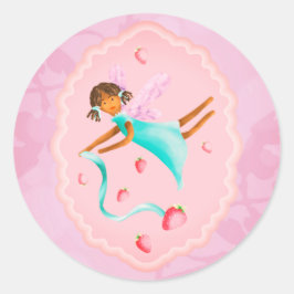 Erdbeermärchen Runder Aufkleber