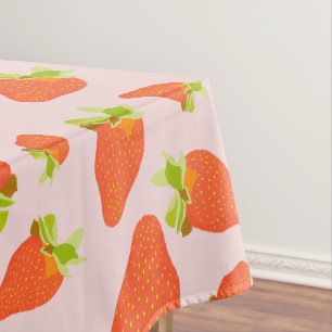 Erdbeermilch Tischdecke