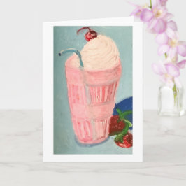 Erdbeermilchshake Karte