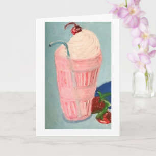 Erdbeermilchshake Karte