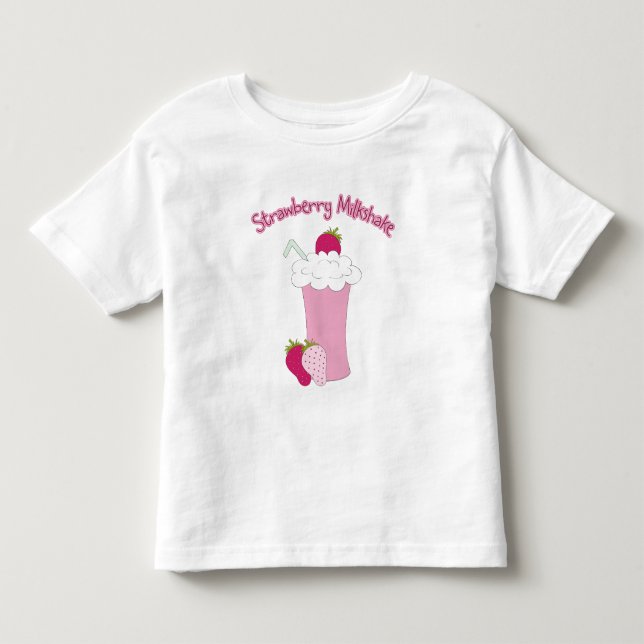 Erdbeermilchshake Kleinkind T-shirt (Vorderseite)