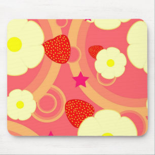 Erdbeermuster 2 mousepad