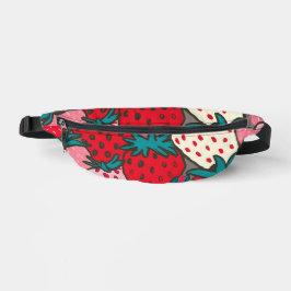 Erdbeermuster Bauchtasche