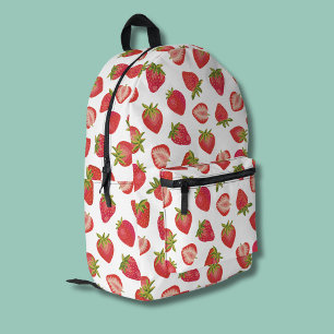 Erdbeermuster Bedruckter Rucksack