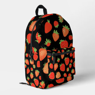 Erdbeermuster Bedruckter Rucksack