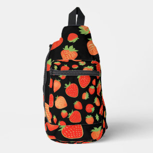 Erdbeermuster Crossbody Bag