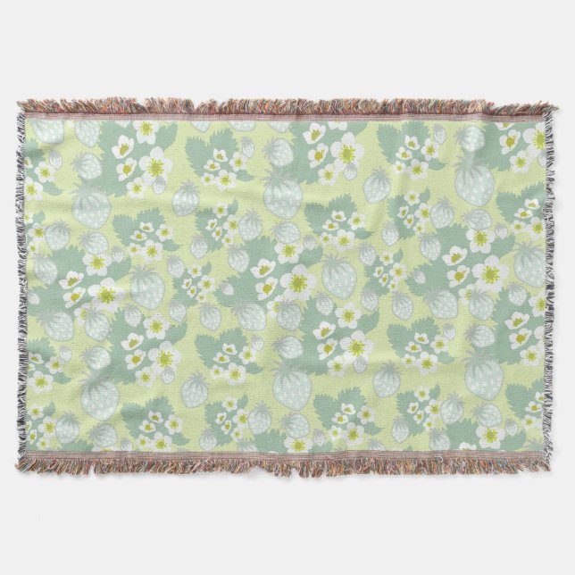 Erdbeermuster Decke (Vorderseite)