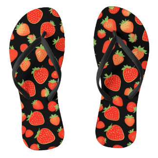 Erdbeermuster Flip Flops