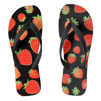 Erdbeermuster Flip Flops