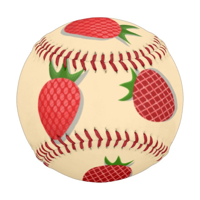Erdbeermuster für Früchte im Sommer gute Gesichtsb Baseball (Vorderseite)