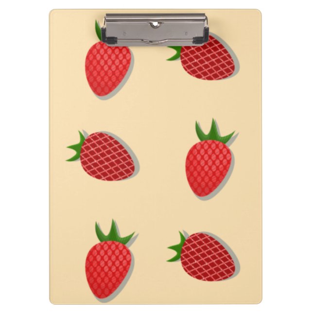 Erdbeermuster für Früchte im Sommer gute Gesichtsb Klemmbrett (Vorderseite)