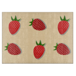 Erdbeermuster für Früchte im Sommer gute Gesichtsb Schneidebrett