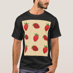Erdbeermuster für Früchte im Sommer gute Gesichtsb T-Shirt