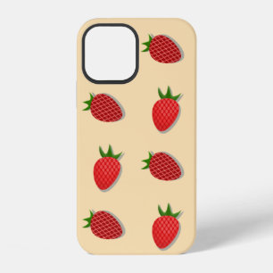 Erdbeermuster für Obst Sommerstimmung gute Laune iPhone 12 Hülle