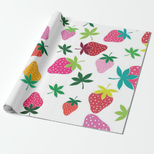 Erdbeermuster Geschenkpapier