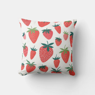Erdbeermuster Kissen