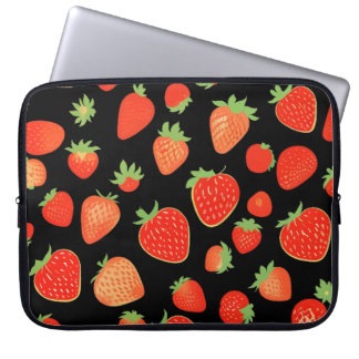 Erdbeermuster Laptopschutzhülle