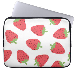 Erdbeermuster Laptopschutzhülle