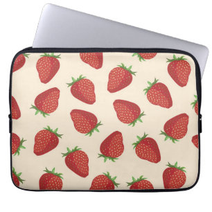 Erdbeermuster Laptopschutzhülle