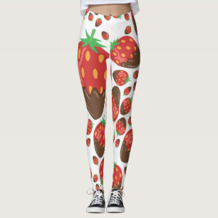 Erdbeermuster Leggings