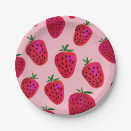 Erdbeermuster-Party-Papier-Teller Pappteller