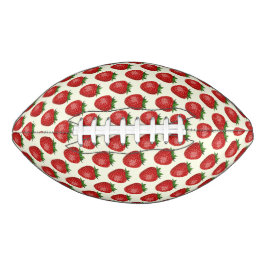 Erdbeermuster, Rote Erdbeeren, Obst, Leaf Football
