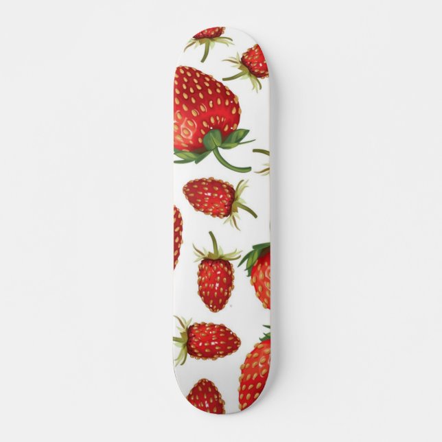 Erdbeermuster Skateboard (Vorne)
