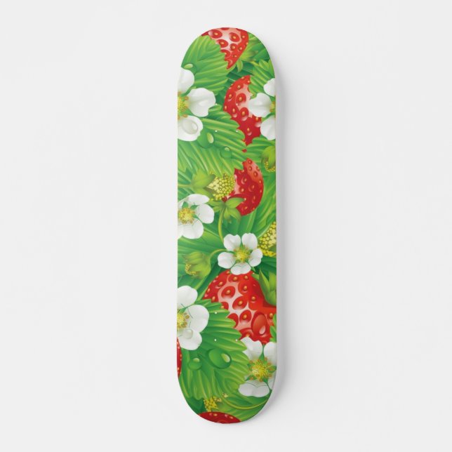 Erdbeermuster Skateboard (Vorne)