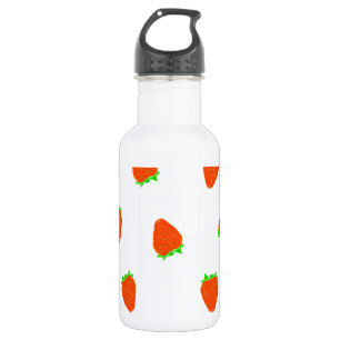 Erdbeermuster Trinkflasche