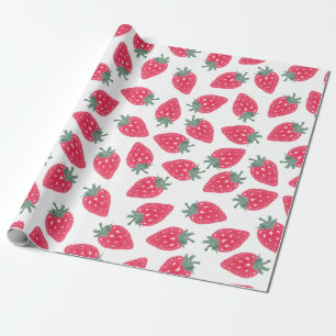 Erdbeerpapier für Wasserfarben - Berry Sweet Geschenkpapier