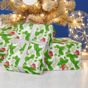 Erdbeerpapier Geschenkpapier