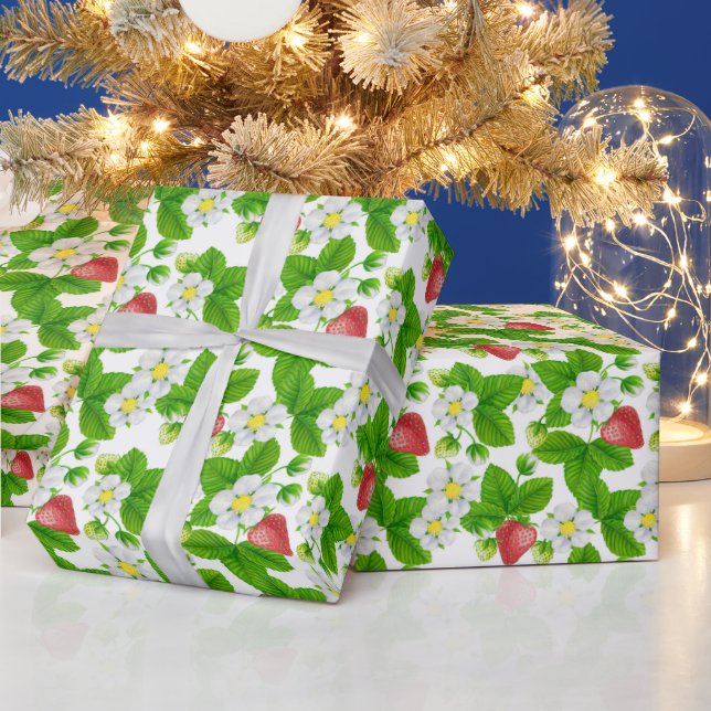 Erdbeerpapier Geschenkpapier (Feiertage)