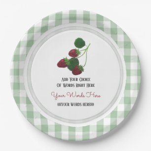 Erdbeerpapierplatte Pappteller