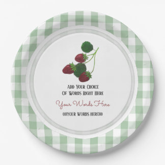 Erdbeerpapierplatte Pappteller