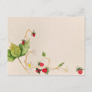 Erdbeerpostkarte Postkarte